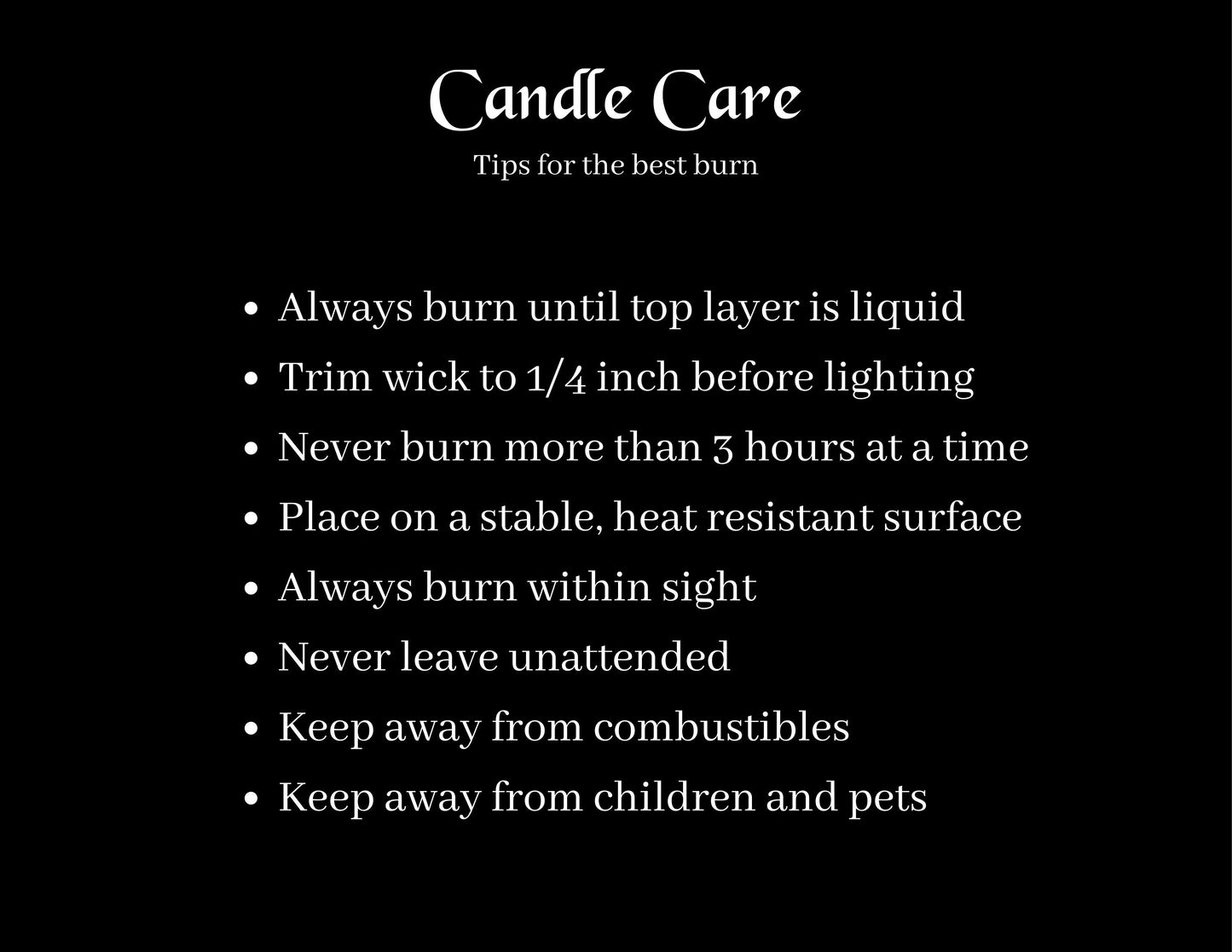 Soy Wax Candles, Highly Scented, Winter Scents, Manly Scents, Black Tin Candles