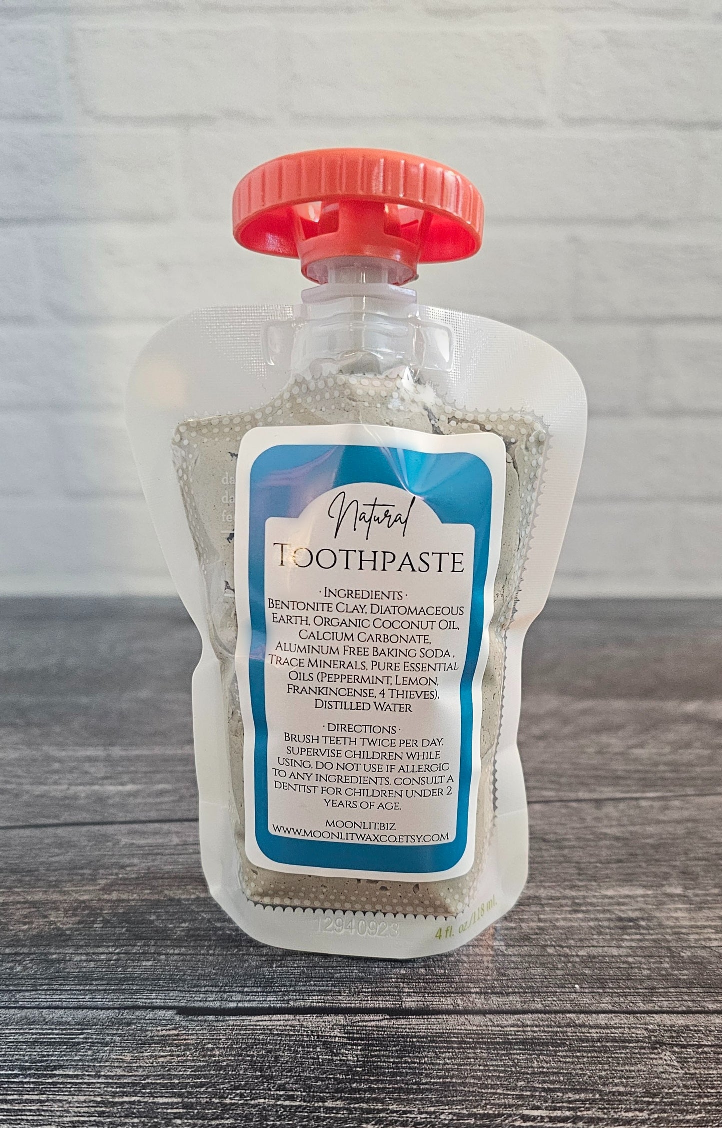 Natural Peppermint Toothpaste, Fluoride and SLS Free