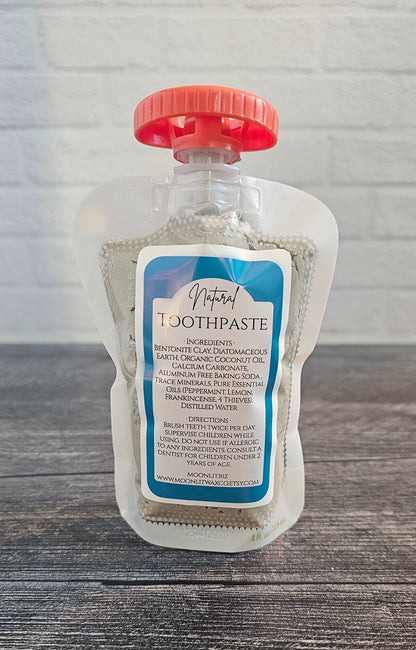 Natural Peppermint Toothpaste, Fluoride and SLS Free